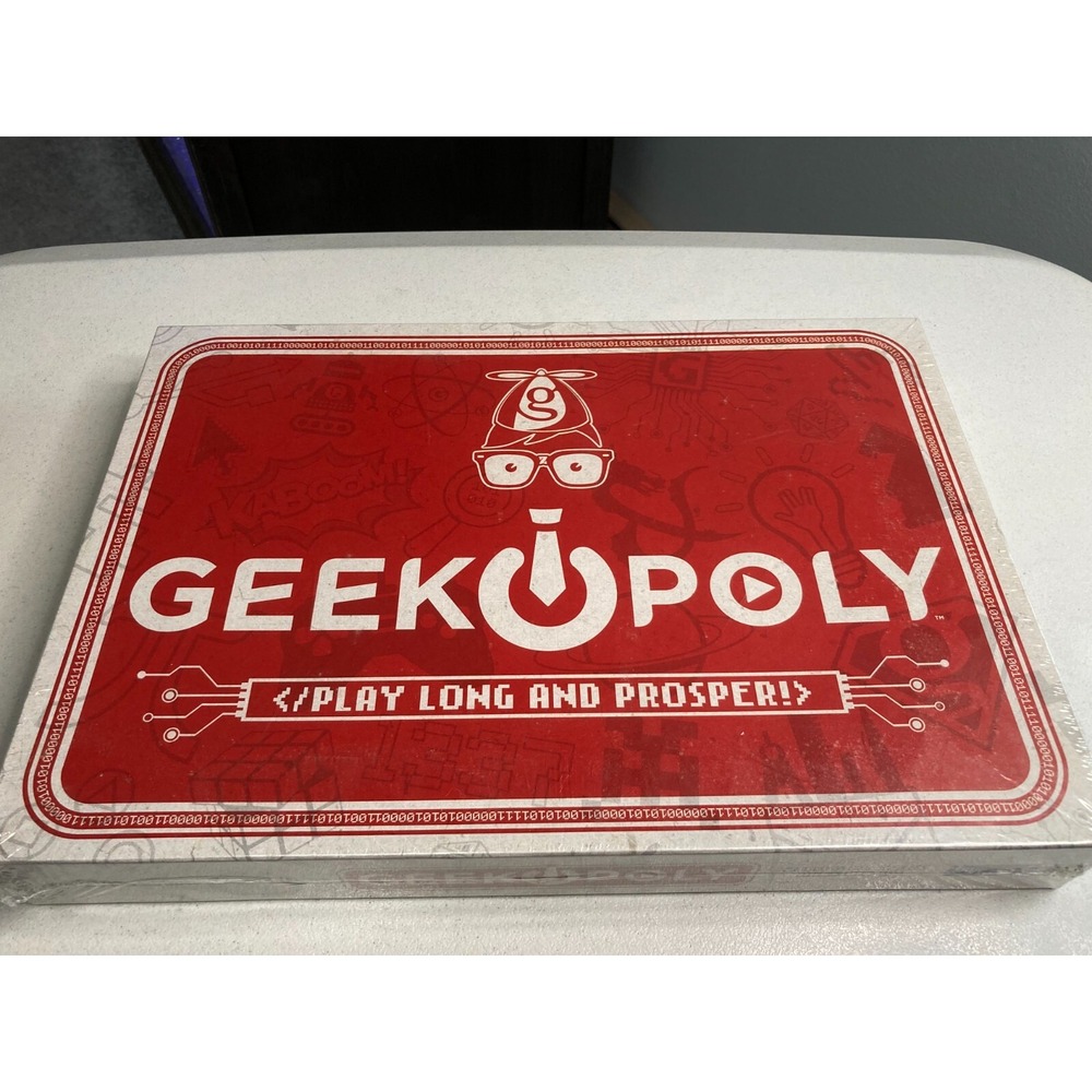 Geekopoly Monopoly for Geeks Board Game Play Long and Prosper Factory Sealed